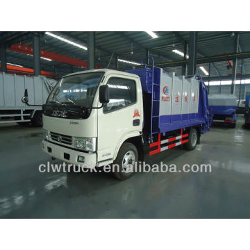 Dongfeng 5-6cbm reciclado de camiones compactadores, 4x2 compactor camión de basura